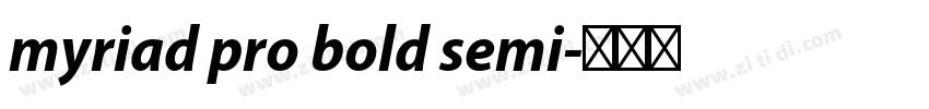 myriad pro bold semi字体转换